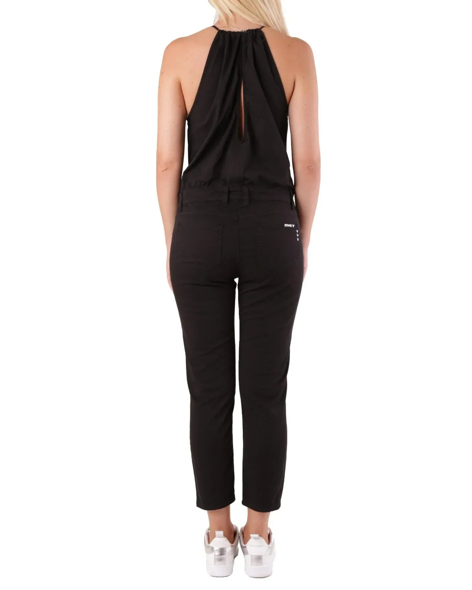 Met Black Cotton Jumpsuit - Zeiniez