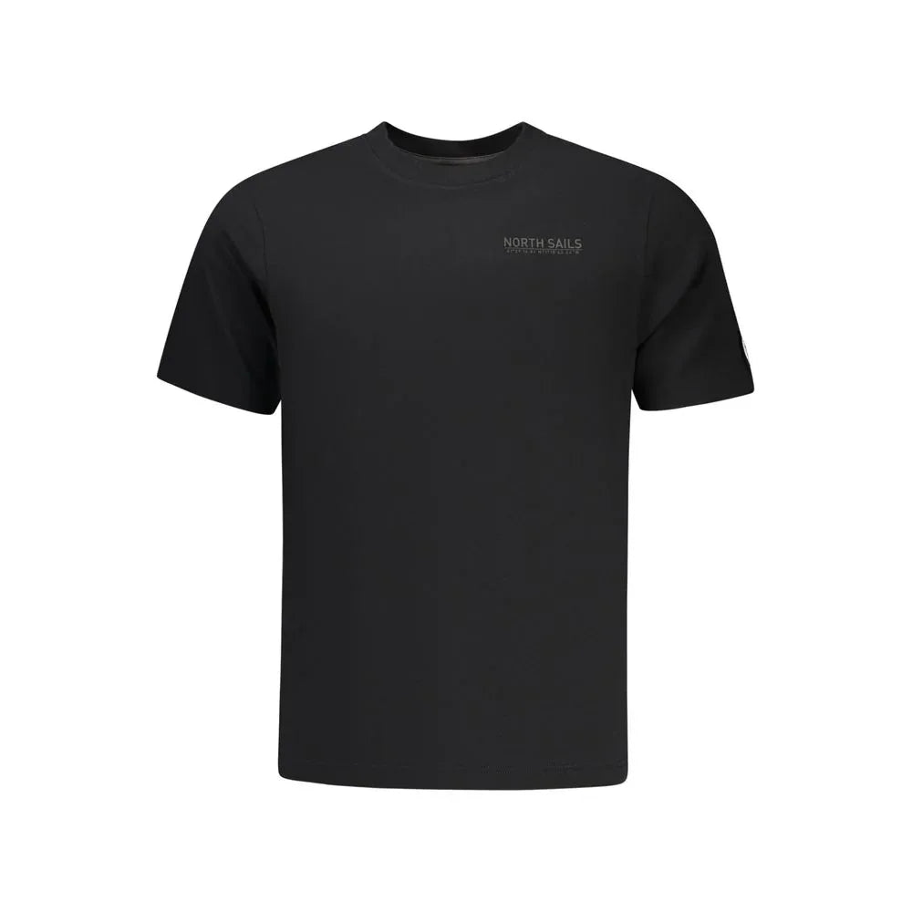 North Sails Black Cotton Men T-Shirt - Zeiniez