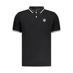 North Sails Black Cotton Polo Shirt