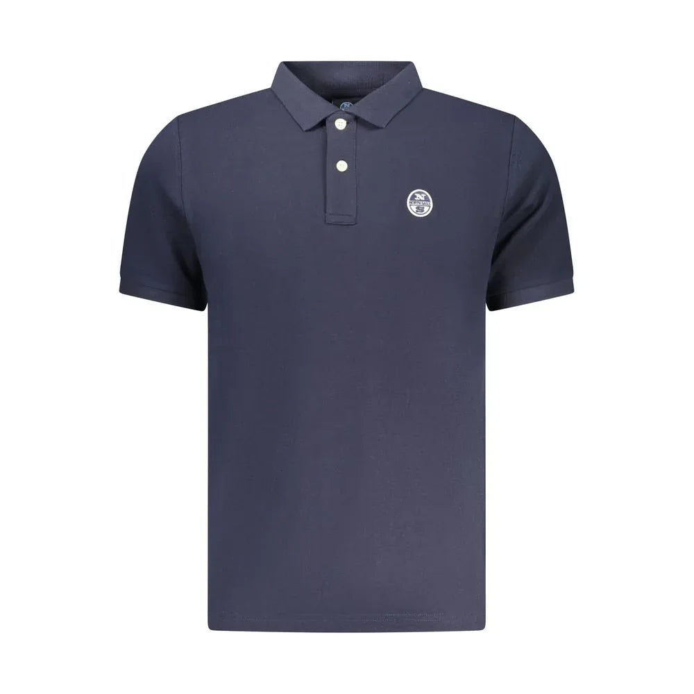 North Sails Blue Cotton Men Polo Shirt - Zeiniez