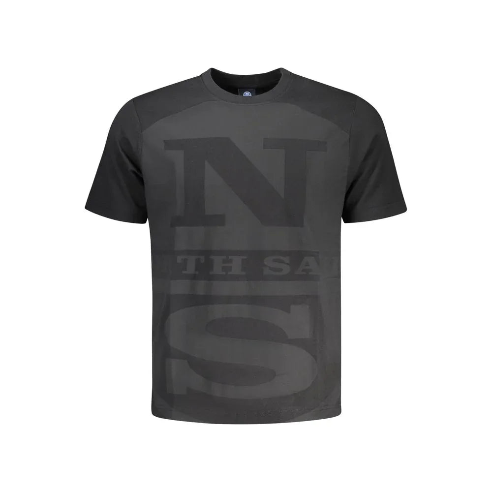 North Sails Black Cotton Men's T-Shirt - Zeiniez