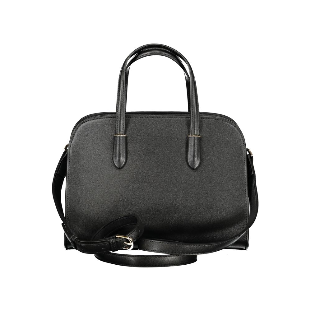 Mario Valentino Black Polyurethane Women Handbag