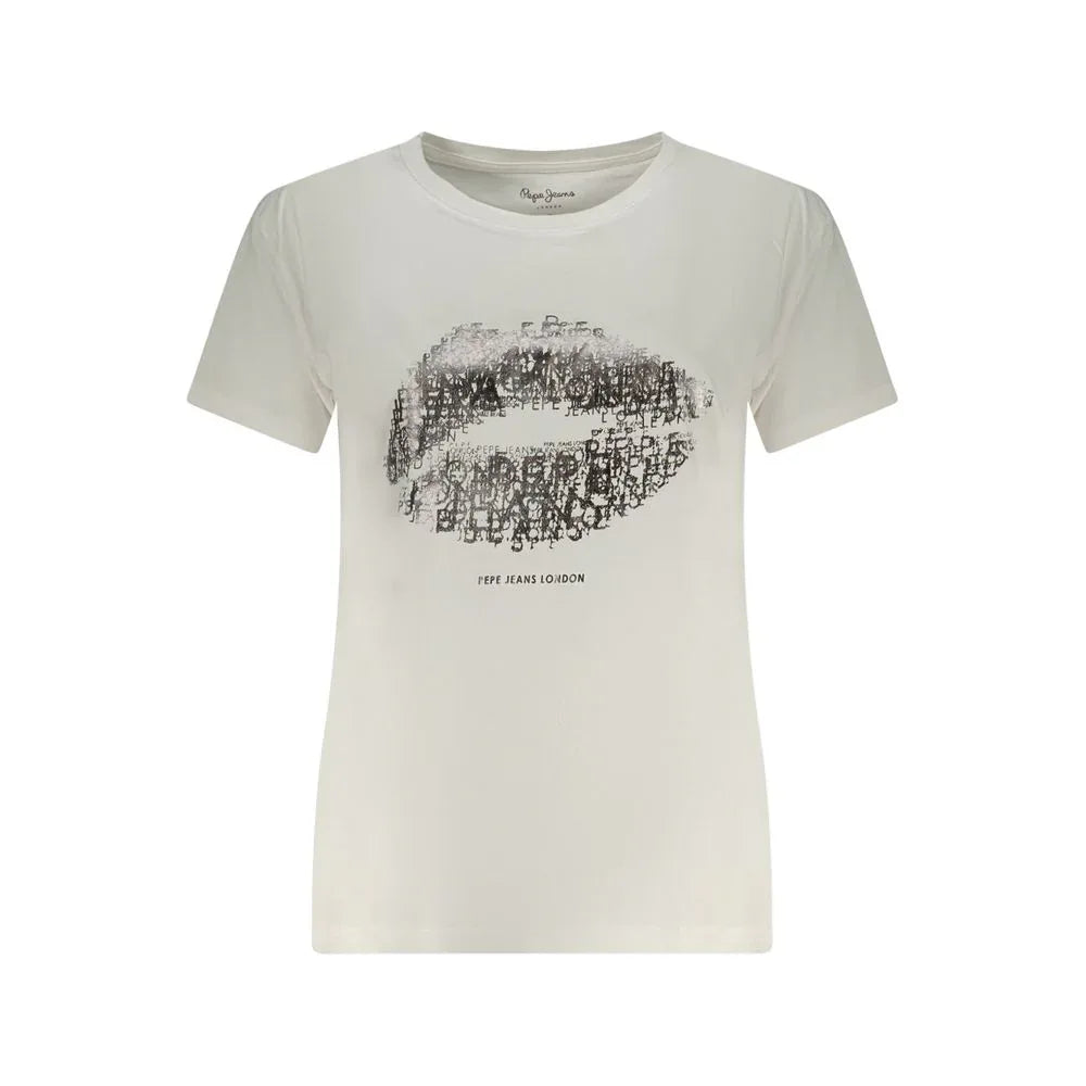 Pepe Jeans Bianco Cotton Women T-Shirt - Zeiniez