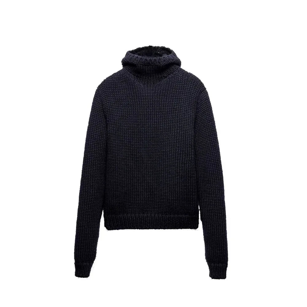 Prada Blue Wool Sweatshirt - Zeiniez