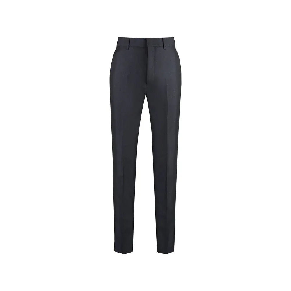 Prada Blue Mohair Dress Pants - Zeiniez