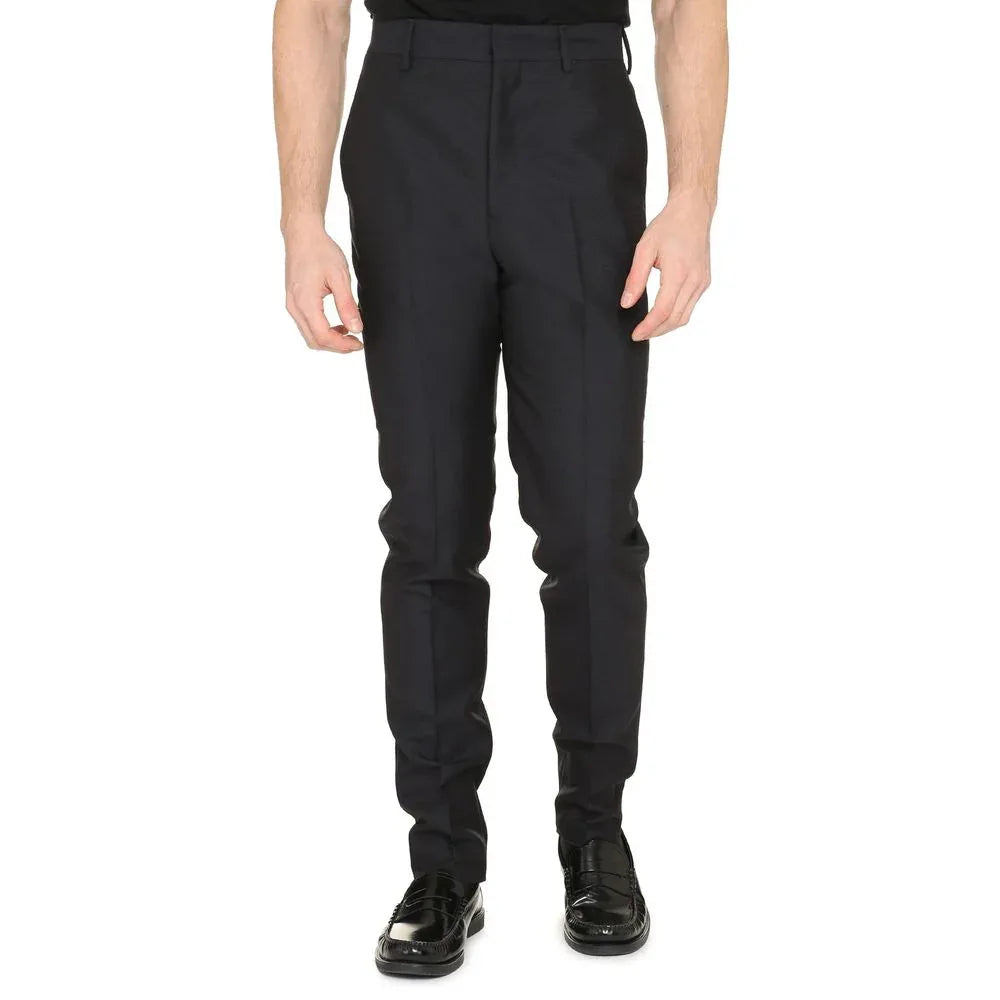 Prada Blue Mohair Dress Pants - Zeiniez