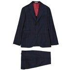 Brunello Cucinelli Blue Wool Two-Piece Suit - Zeiniez