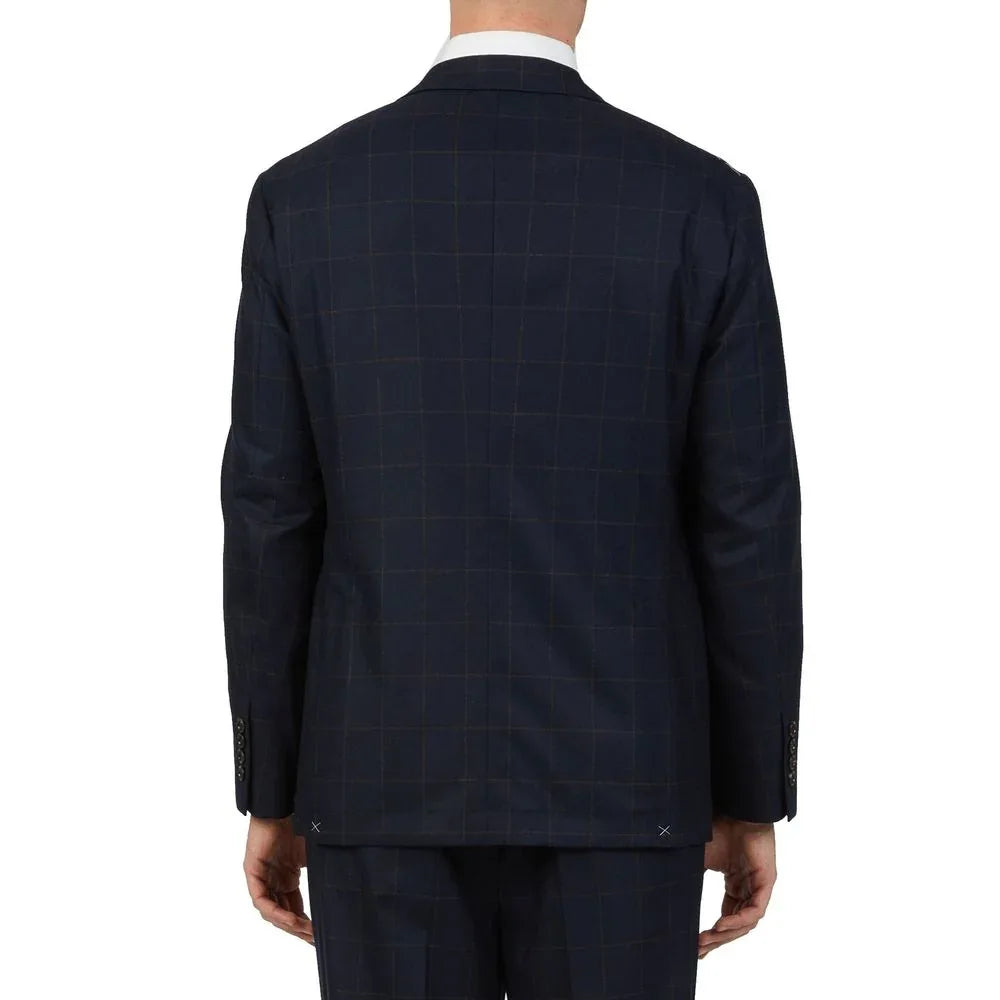 Brunello Cucinelli Blue Wool Two-Piece Suit - Zeiniez