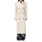 Burberry White Cotton Coat