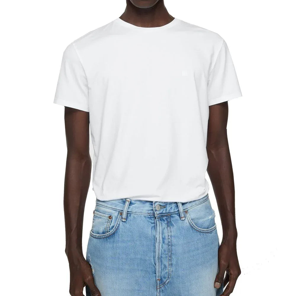 Acne Studios White Cotton T-Shirt - Zeiniez