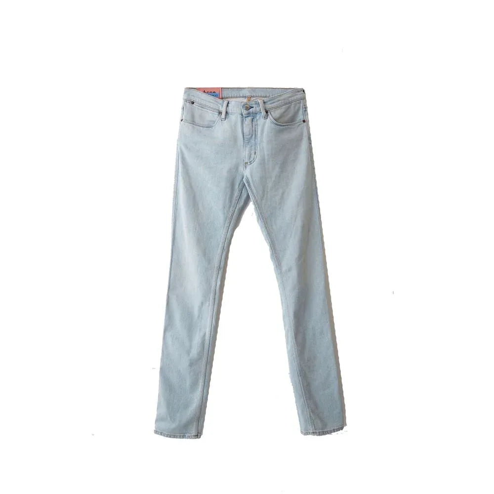 Acne Studios Blue Cotton Skinny Jeans - Zeiniez