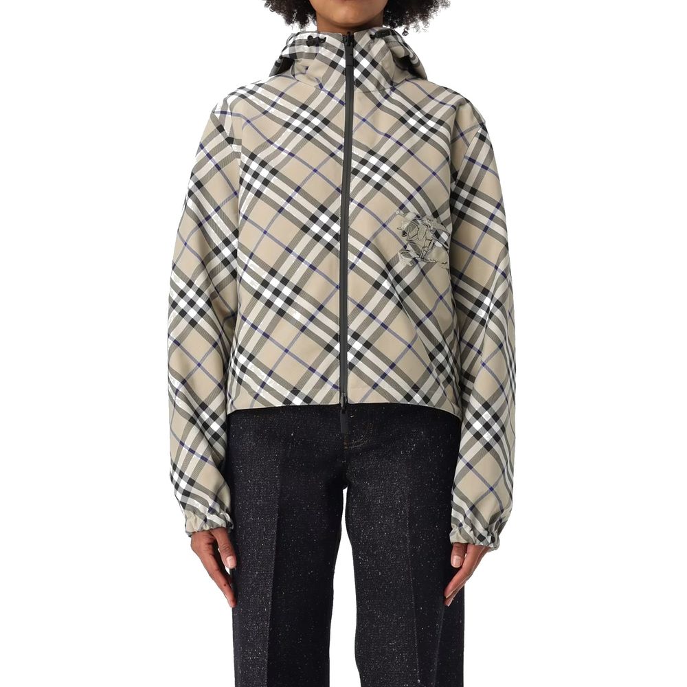 Burberry Gray Polyamide Shell Jacket