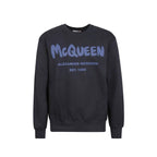 Alexander McQueen Blue Cotton Sweatshirt - Zeiniez