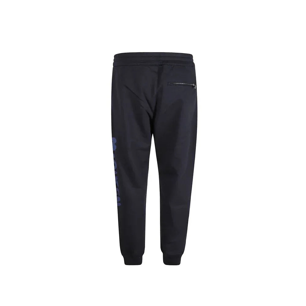 Alexander McQueen Blue Cotton Joggers (Workout Pants) - Zeiniez