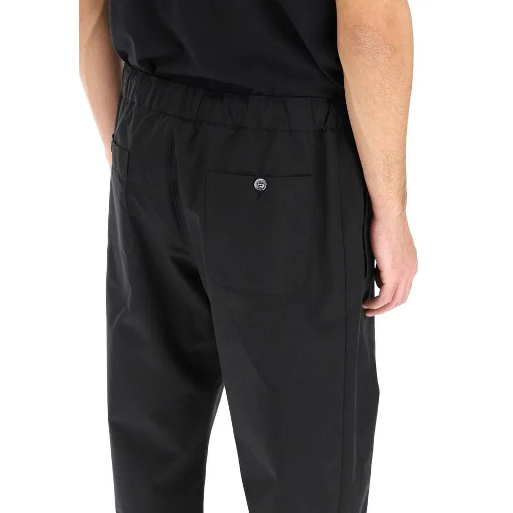 Alexander McQueen Black Cotton Casual Pants - Zeiniez