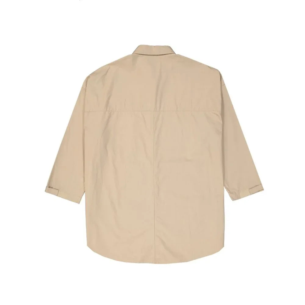 Ambush Beige Cotton Coat - Zeiniez