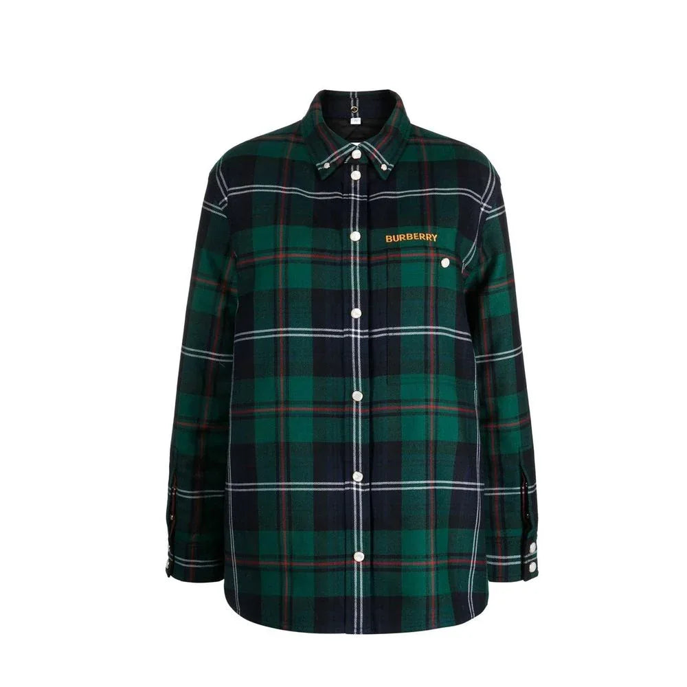 Burberry Bicolor Wool Pattern Shirt - Zeiniez