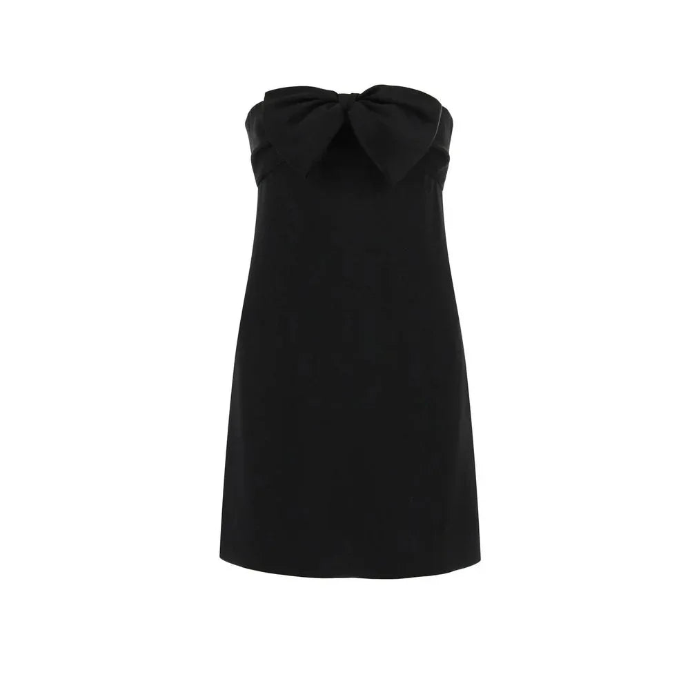 Saint Laurent Black Acetate Casual Dress - Zeiniez