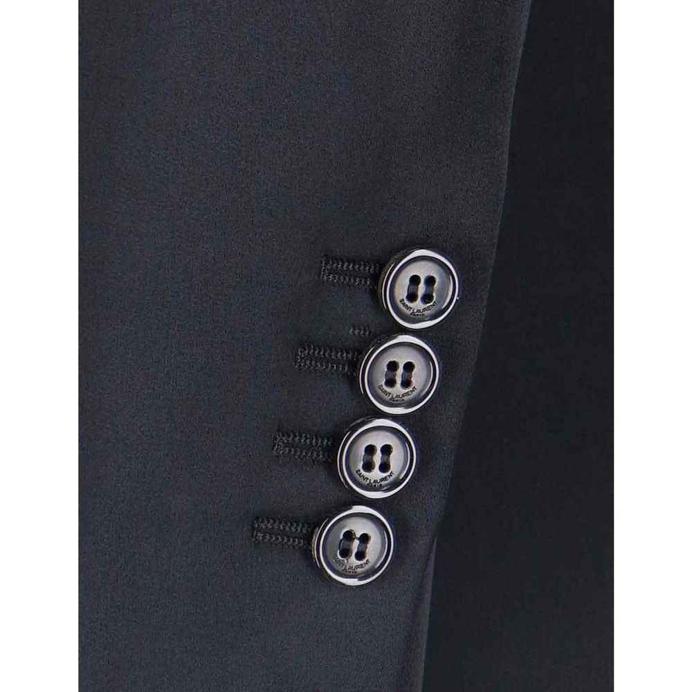 Saint Laurent Black Acetate Coat