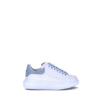Alexander McQueen Blue Calf Leather Bos Taurus Platform Sneakers - Zeiniez