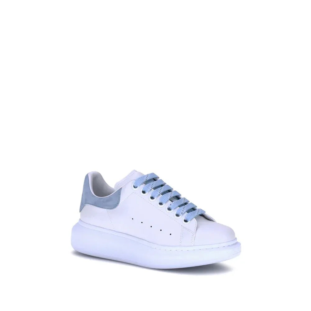 Alexander McQueen Blue Calf Leather Bos Taurus Platform Sneakers - Zeiniez