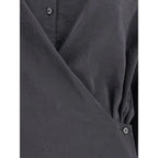 Lemaire Black Silk Dress Shirt - Zeiniez