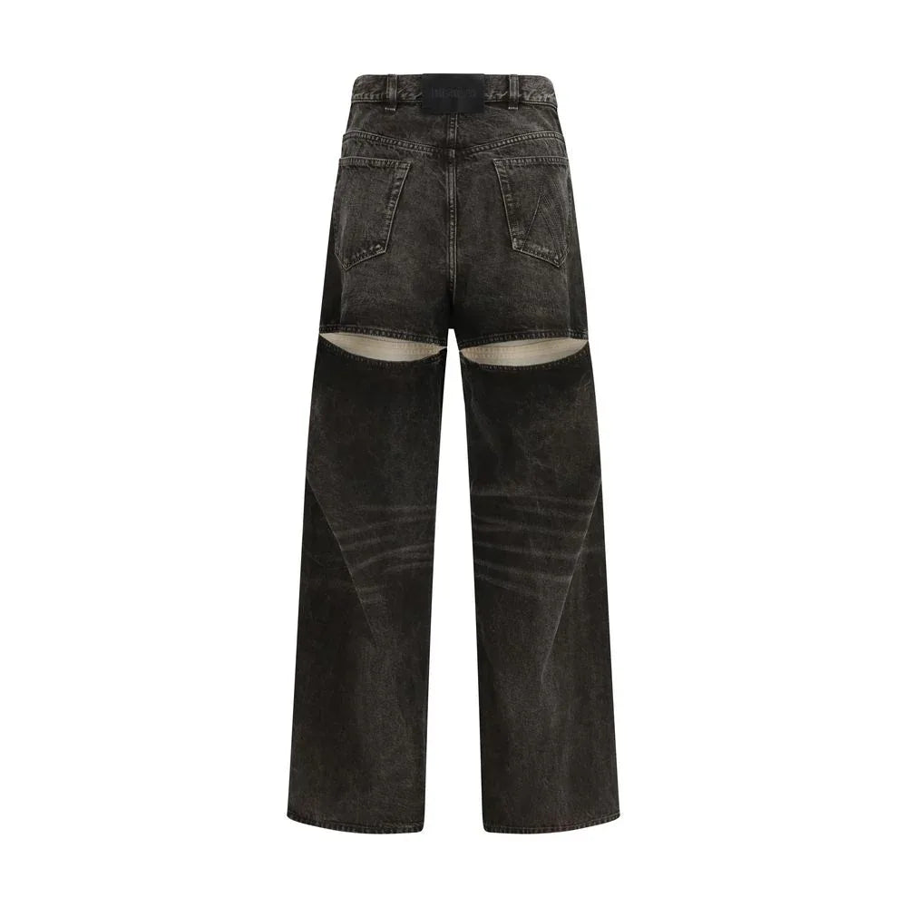 The Attico Black Cotton Jeans Denim - Zeiniez