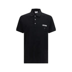 Moschino Black Cotton Polo Shirt - Zeiniez