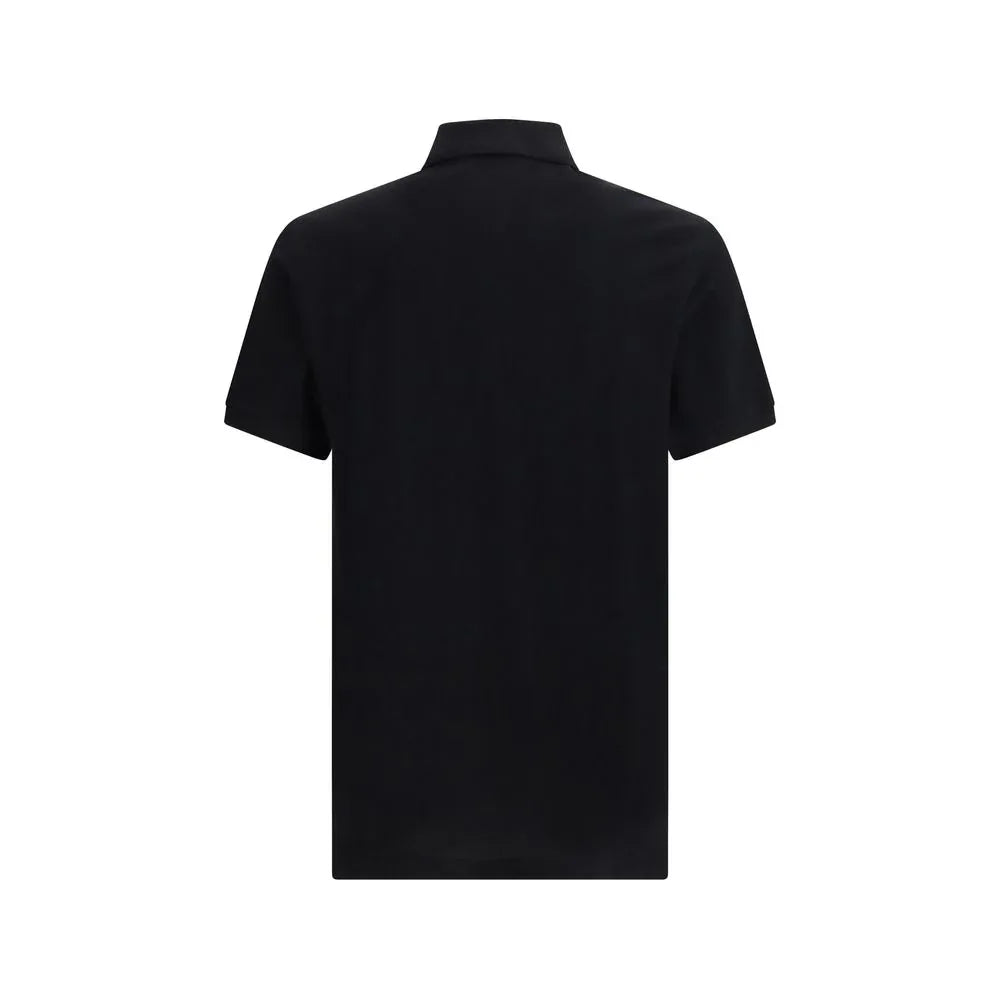 Moschino Black Cotton Polo Shirt - Zeiniez