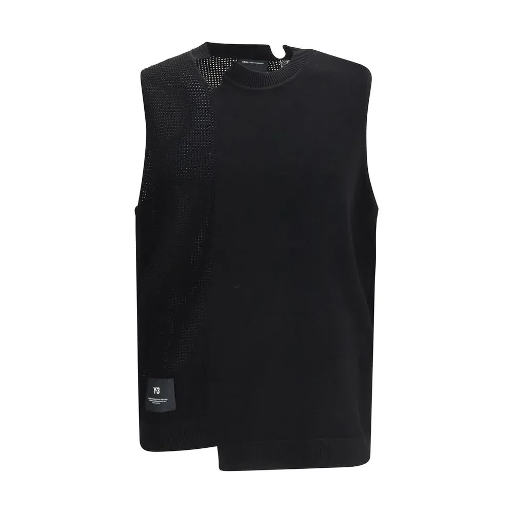 Y-3 Black Cotton Sweater - Zeiniez