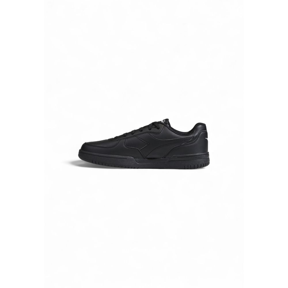 Diadora Black Artificial Leather Low Top Sneakers
