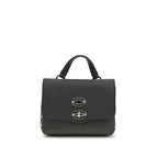Zanellato Black Calf Leather Bos Taurus Handbag