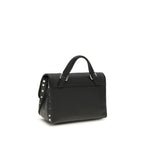 Zanellato Black Calf Leather Bos Taurus Handbag