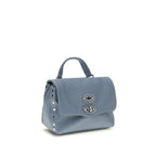 Zanellato Blue Calf Leather Bos Taurus Handbag