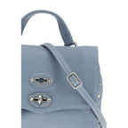 Zanellato Blue Calf Leather Bos Taurus Handbag
