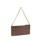PINKO Brown Calf Leather Bos Taurus Shoulder Bag - Zeiniez