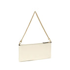 PINKO White Calf Leather Bos Taurus Shoulder Bag - Zeiniez