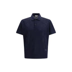 Burberry Blue Wool Polo Shirt - Zeiniez
