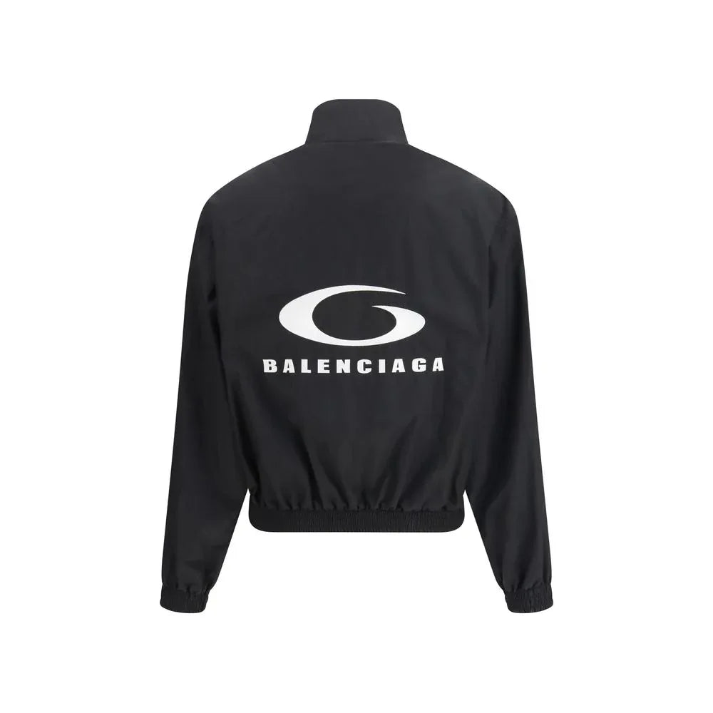 Balenciaga Black Cotton Shell Jacket - Zeiniez