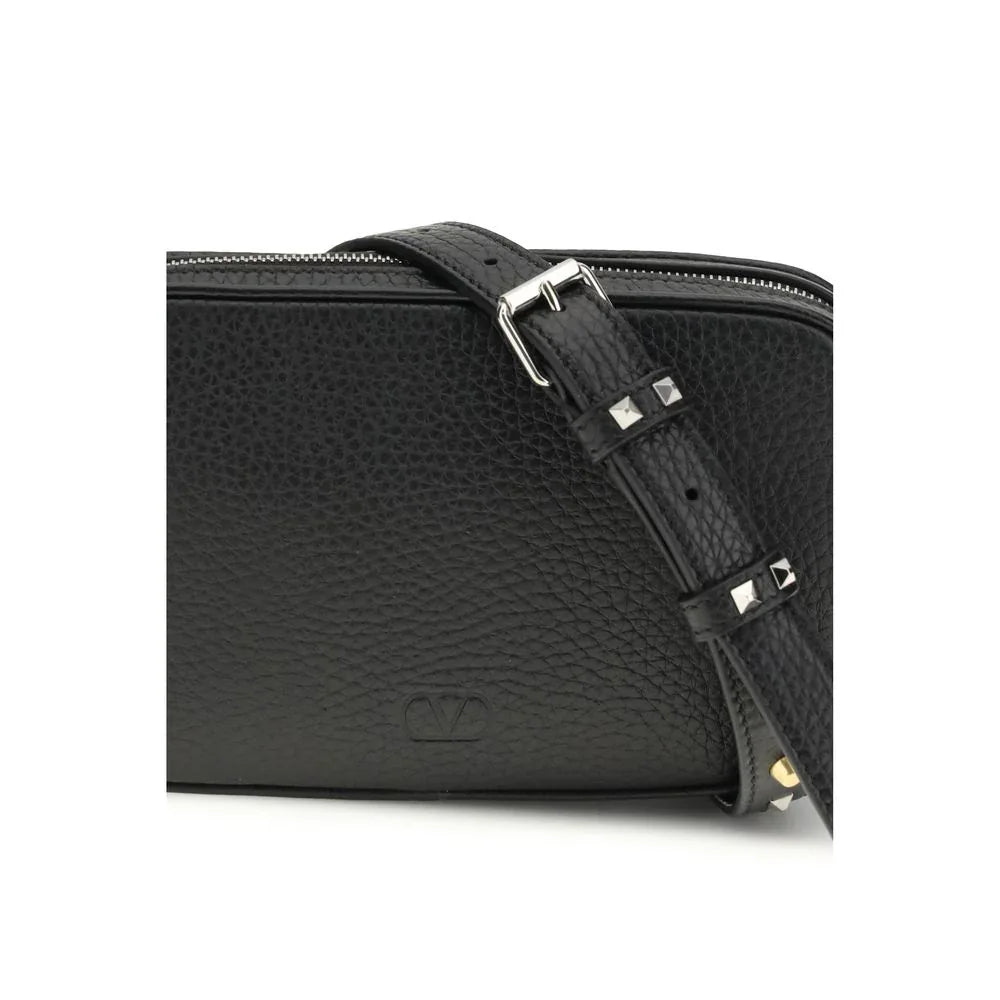 Valentino Garavani Black Calf Leather Bos Taurus Accessories - Zeiniez