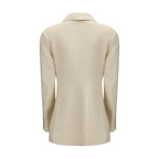 P.A.R.O.S.H. Beige Cotton Blazer - Zeiniez