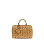 MCM Brown Fabric Handbag