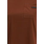 Brunello Cucinelli Brown Cotton T-Shirt - Zeiniez