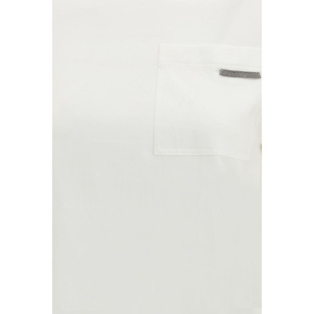 Brunello Cucinelli White Cotton T-Shirt