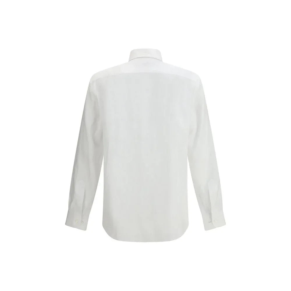 Etro White Linen Dress Shirt - Zeiniez