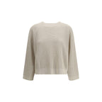 Brunello Cucinelli Beige Cotton Sweatshirt - Zeiniez