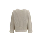 Brunello Cucinelli Beige Cotton Sweatshirt - Zeiniez