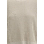Brunello Cucinelli Beige Cotton Sweatshirt - Zeiniez