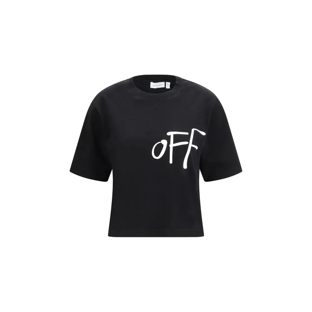 Off-White Black Cotton T-Shirt - Zeiniez