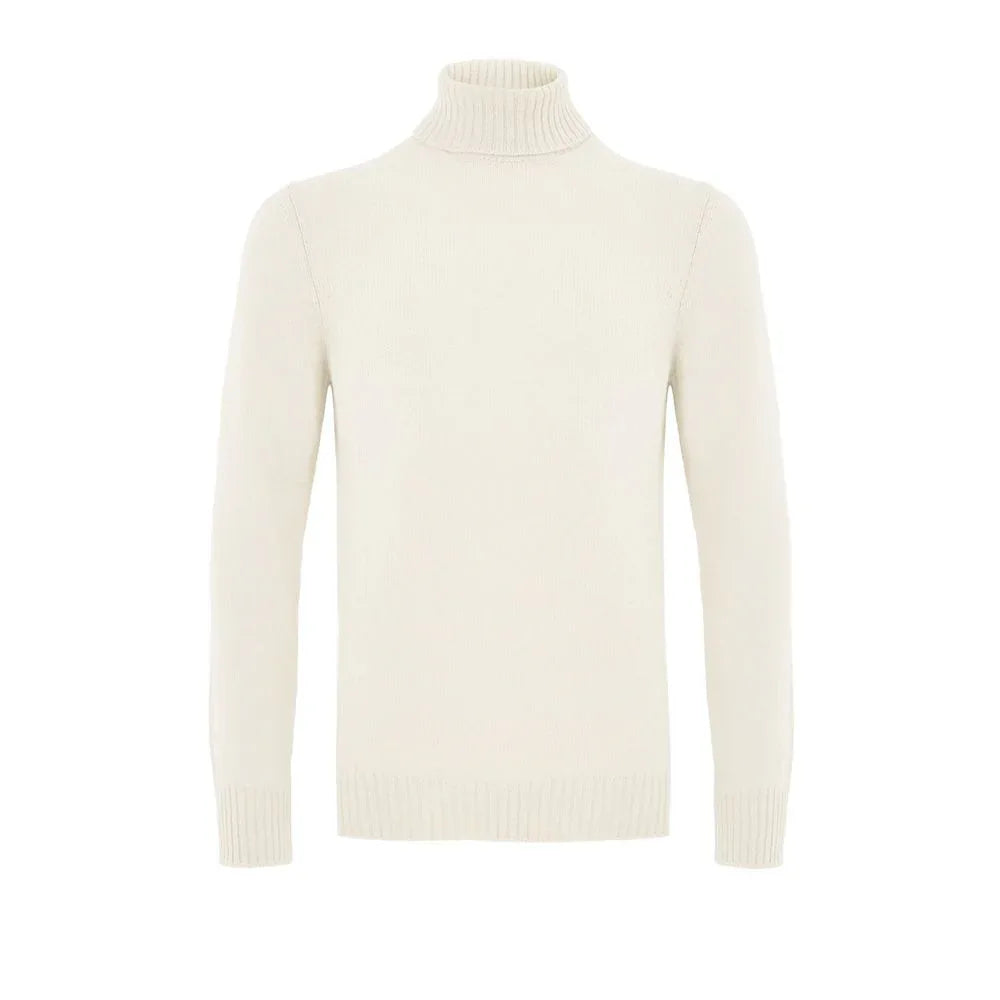 Gran Sasso White Wool Turtleneck - Zeiniez